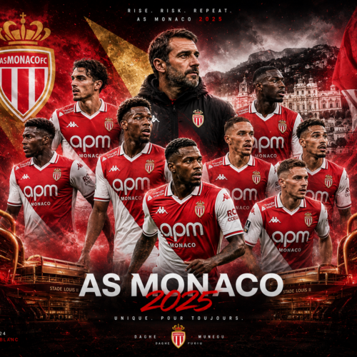 Tableau Métal AS Monaco – Saison 2025‑2026