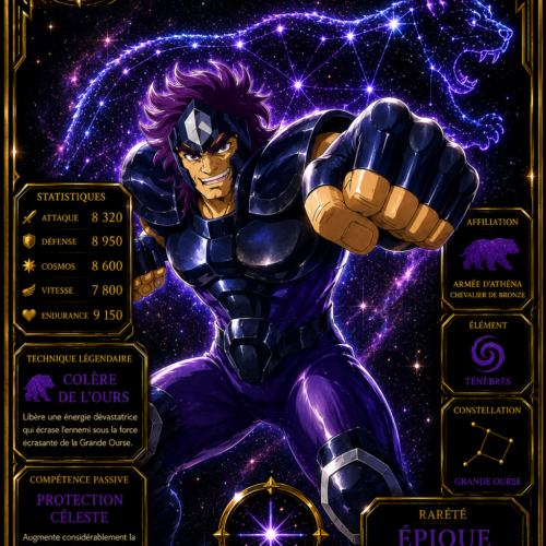 Ban de la Grande Ourse – Carte Épique Saint Seiya | Édition Divine Premium