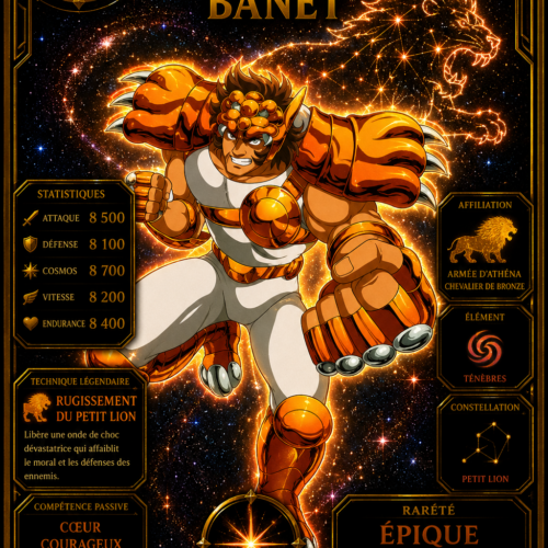 Banet du Petit Lion – Carte Épique Saint Seiya | Édition Divine Premium