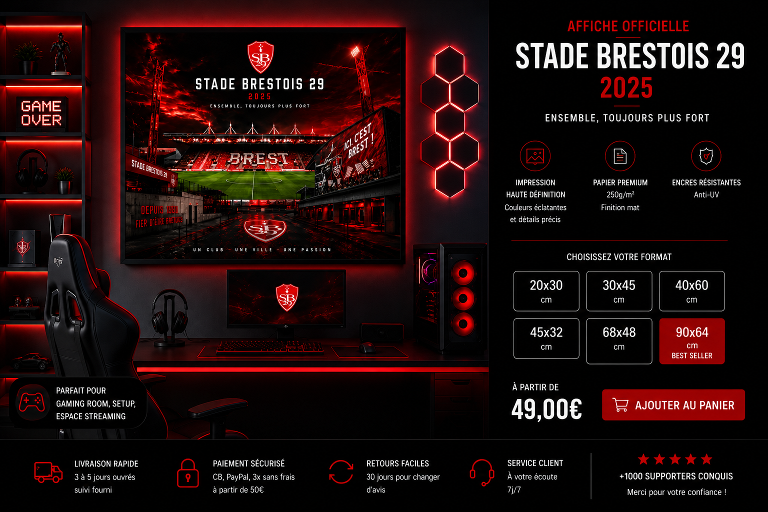 Tableau Métal Brest– Saison 2025‑2026 – Image 6