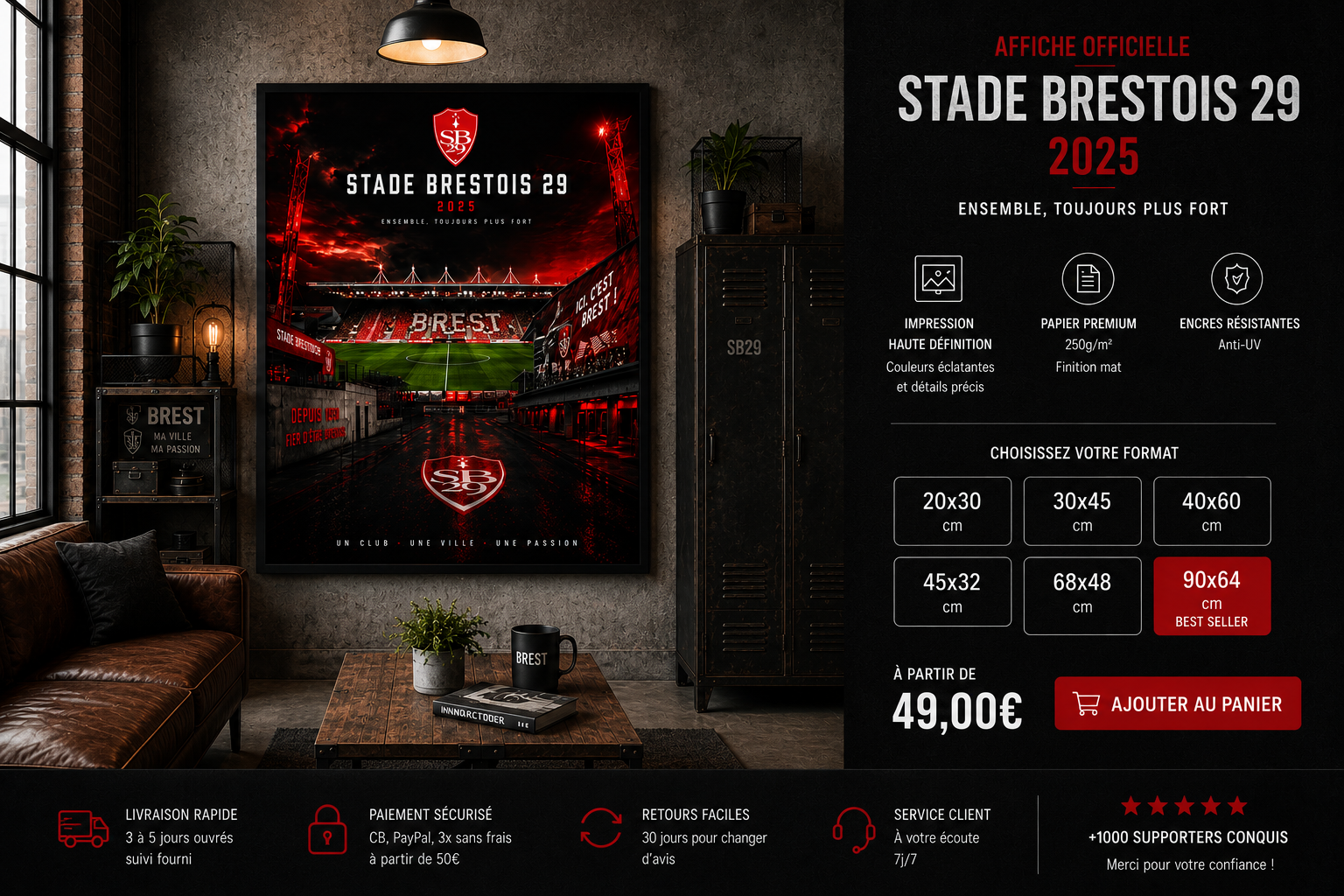 Tableau Métal Brest– Saison 2025‑2026 – Image 8