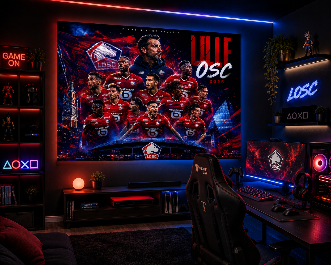 Tableau Métal Lille OSC – Saison 2025‑2026 – Image 2