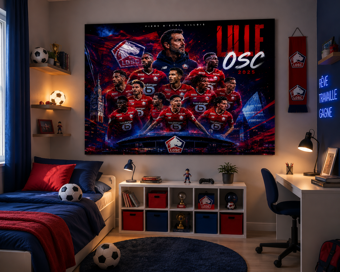 Tableau Métal Lille OSC – Saison 2025‑2026 – Image 3