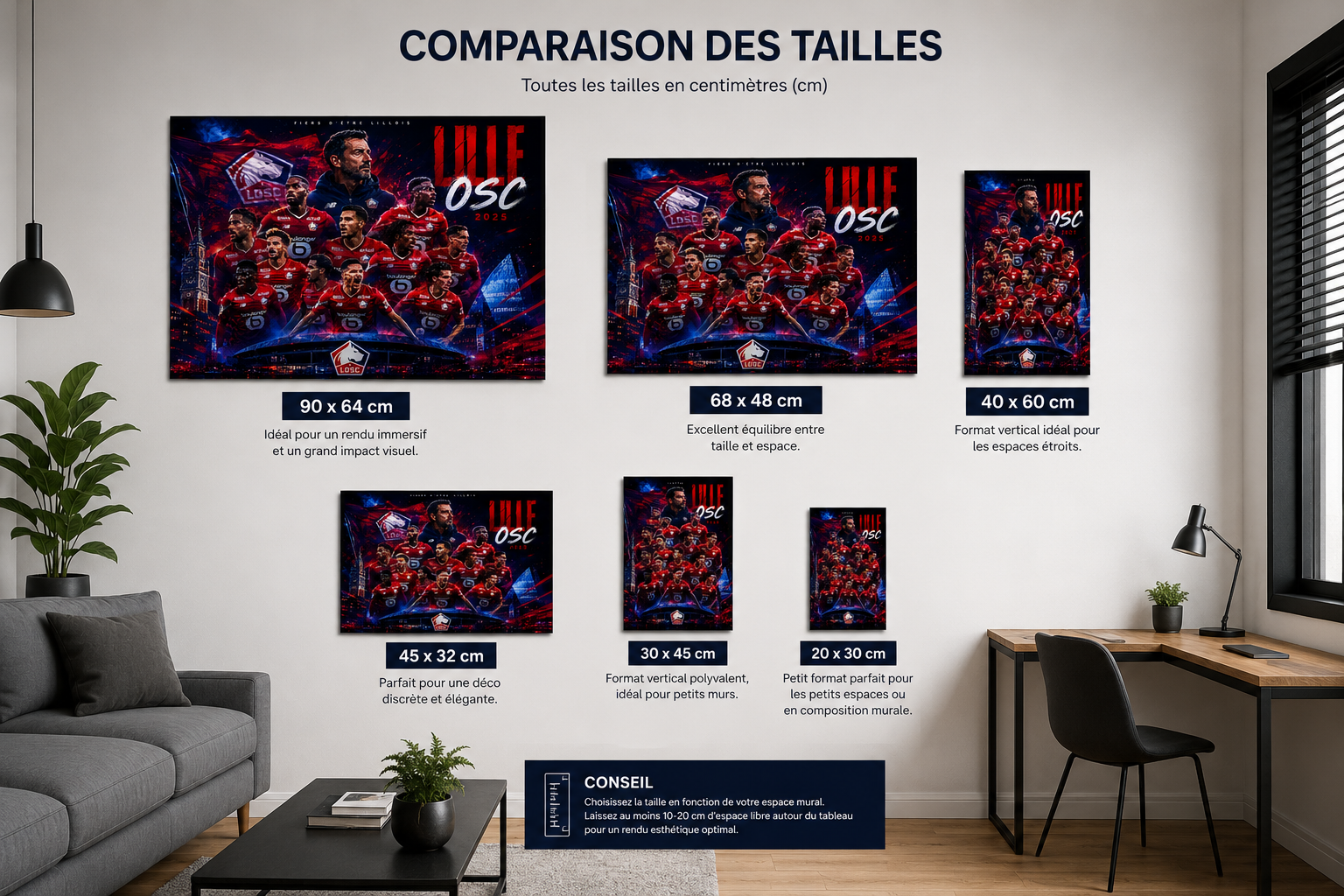 Tableau Métal Lille OSC – Saison 2025‑2026 – Image 6