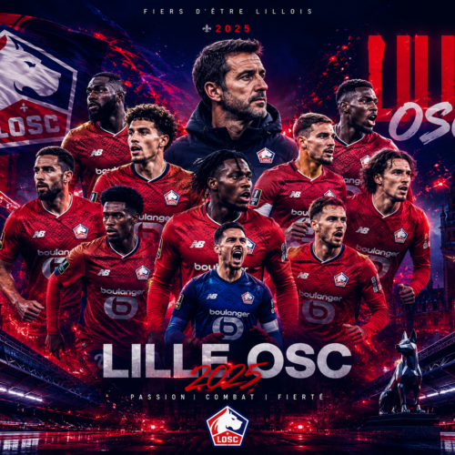 Tableau Métal Lille OSC – Saison 2025‑2026