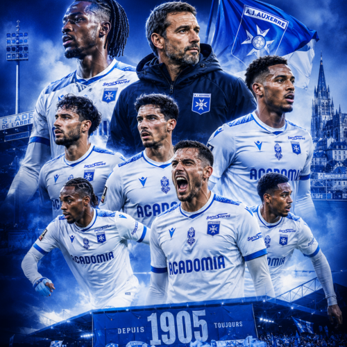 Tableau Métal AJ Auxerre – Saison 2025‑2026