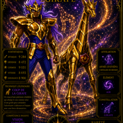 Chevalier de la Girafe – Le gardien céleste à la vision infinie