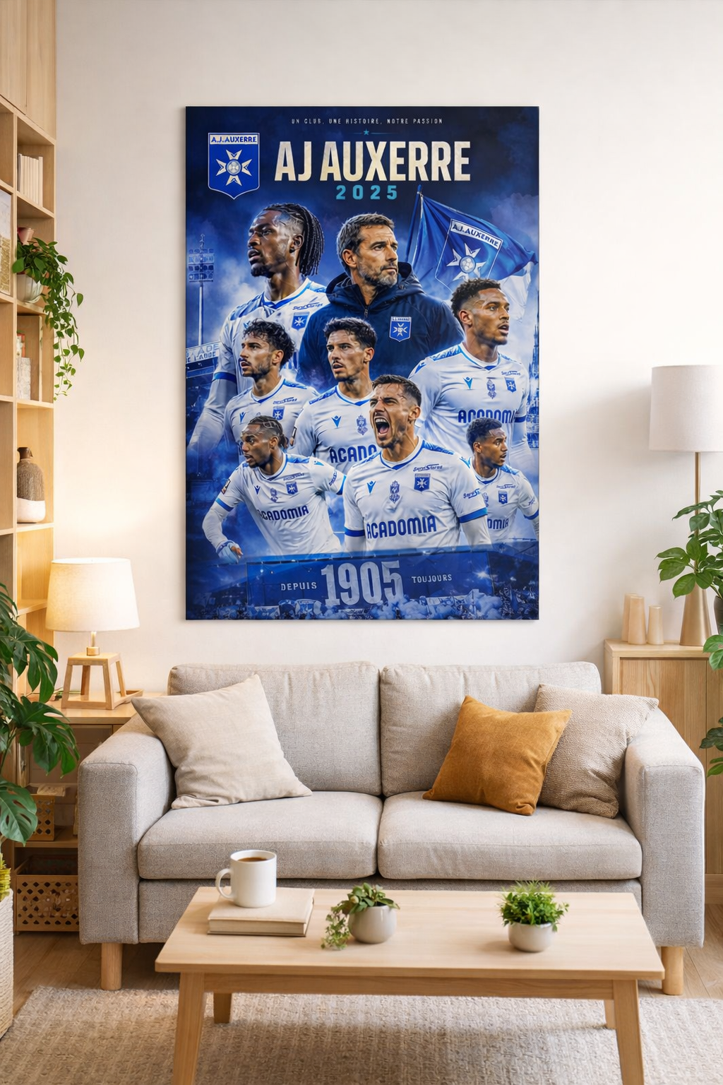 Tableau Métal AJ Auxerre – Saison 2025‑2026 – Image 2