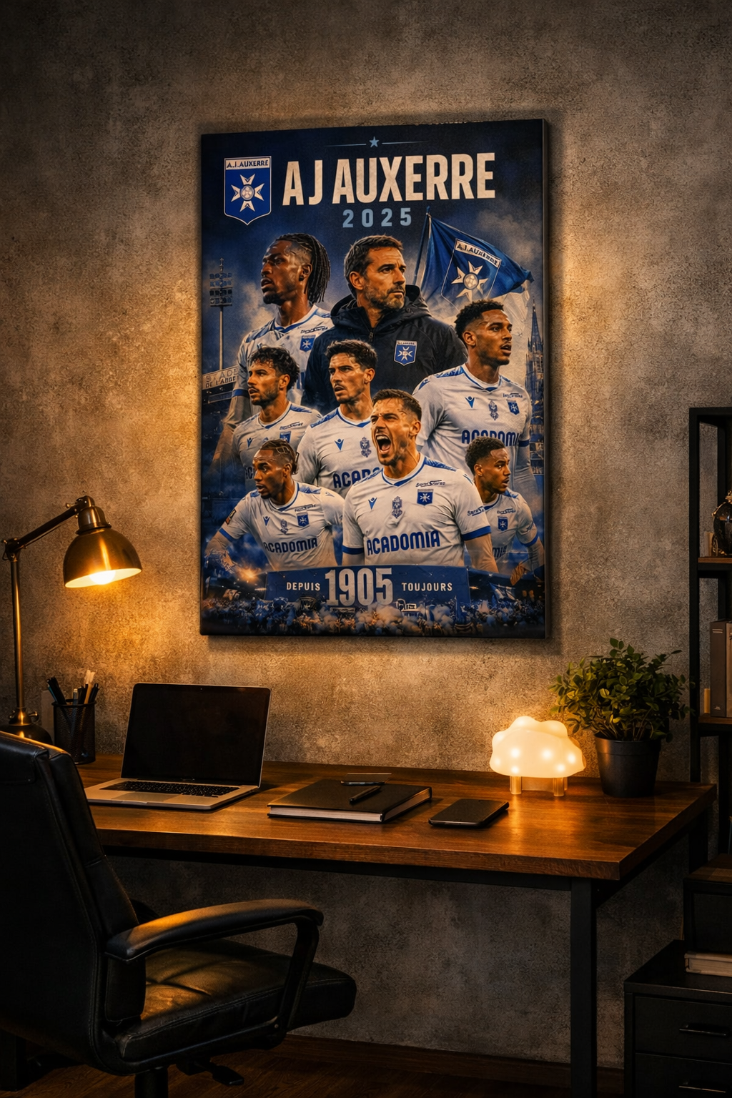 Tableau Métal AJ Auxerre – Saison 2025‑2026 – Image 4