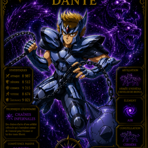 Dante du Cerbère – Collection Légendaire Poploom Chevalier de Bronze Saint Seiya