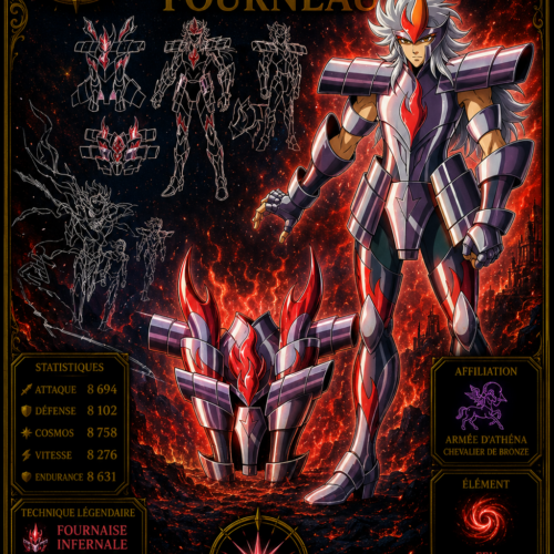 Fourneau – Collection Légendaire Poploom Chevalier de Bronze Saint Seiya