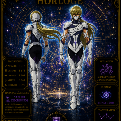 Horloge – Collection Légendaire Poploom Chevalier de Bronze Saint Seiya