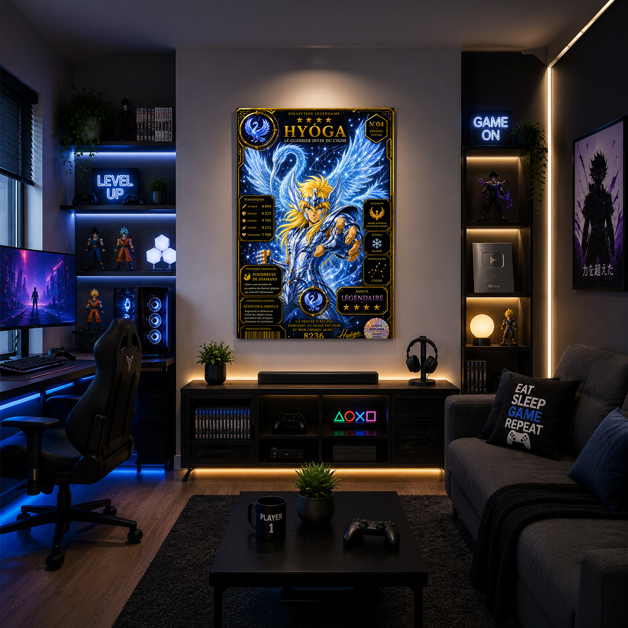 Hyôga du Cygne – Carte Légendaire Saint Seiya | Édition Divine Premium – Image 7