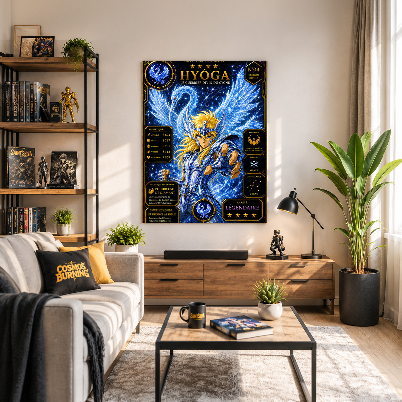 Hyôga du Cygne – Carte Légendaire Saint Seiya | Édition Divine Premium – Image 3