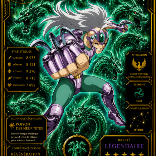 Ichi de l’Hydre – Carte Légendaire Saint Seiya  Édition Divine Premium