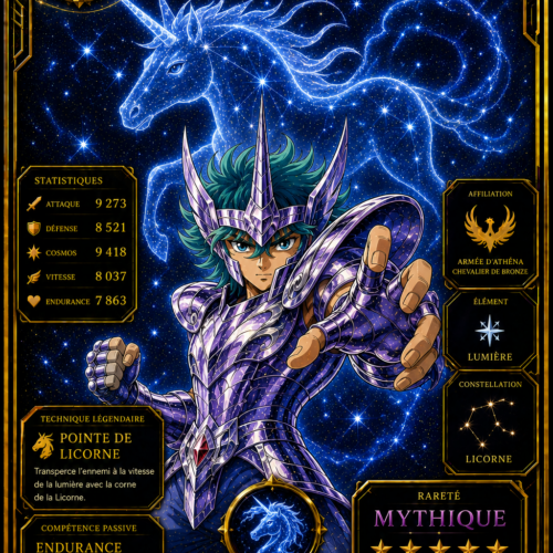 Jabu de la Licorne – Carte Mythique Saint Seiya Édition Divine Premium