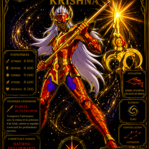 Krishna de l’Espadon – Carte Épique Saint Seiya Édition Divine Premium