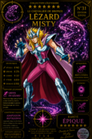 Misty du Lézard – Collection Légendaire Poploom Chevalier de Bronze Saint Seiya
