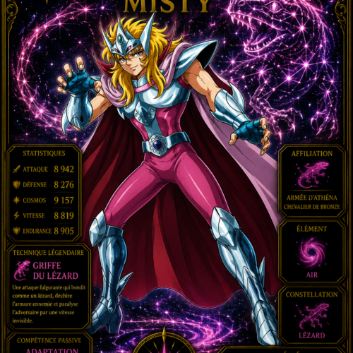 Misty du Lézard – Collection Légendaire Poploom Chevalier de Bronze Saint Seiya