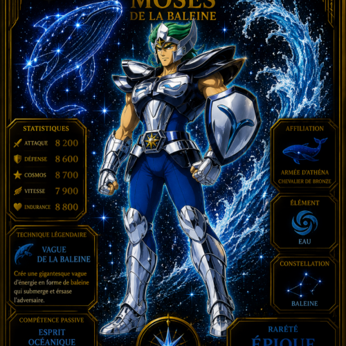 Moses de la Baleine – Carte Épique Saint Seiya | Édition Divine Premium