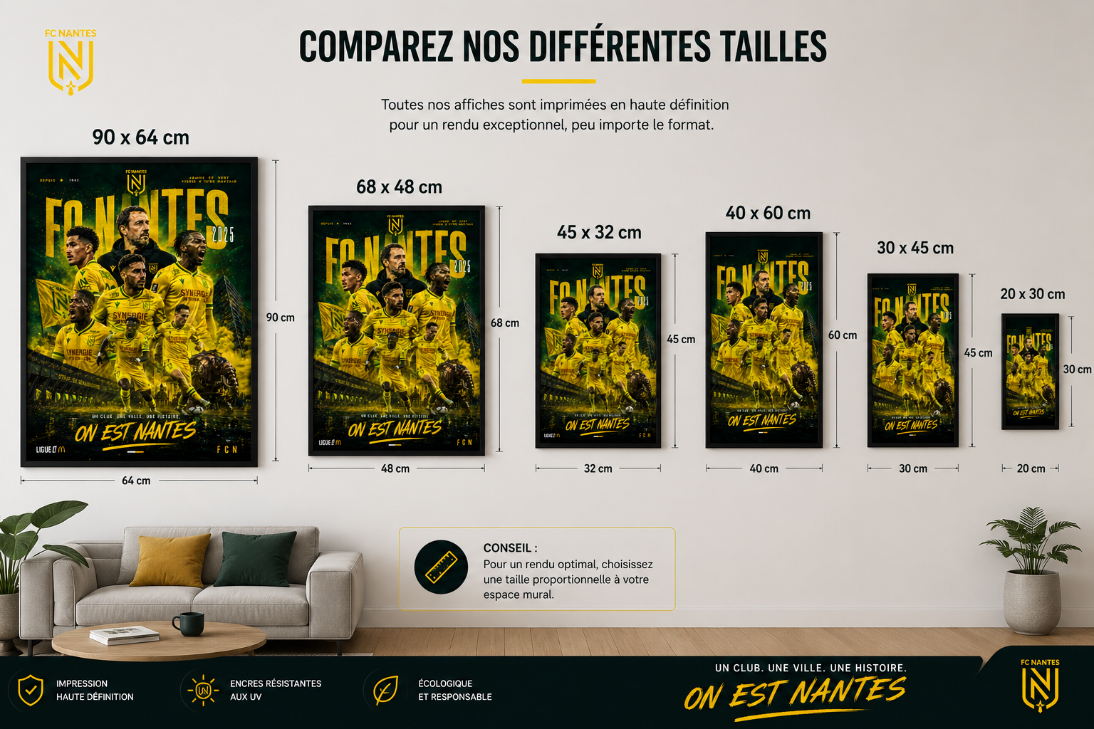 Tableau Métal Nantes – Saison 2025‑2026 – Image 2