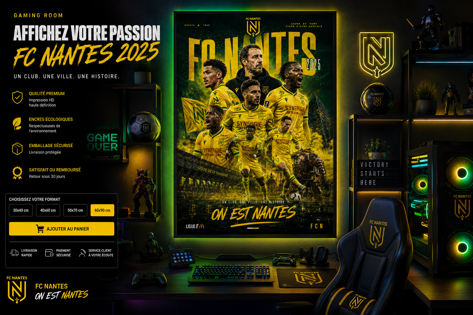 Tableau Métal Nantes – Saison 2025‑2026 – Image 4