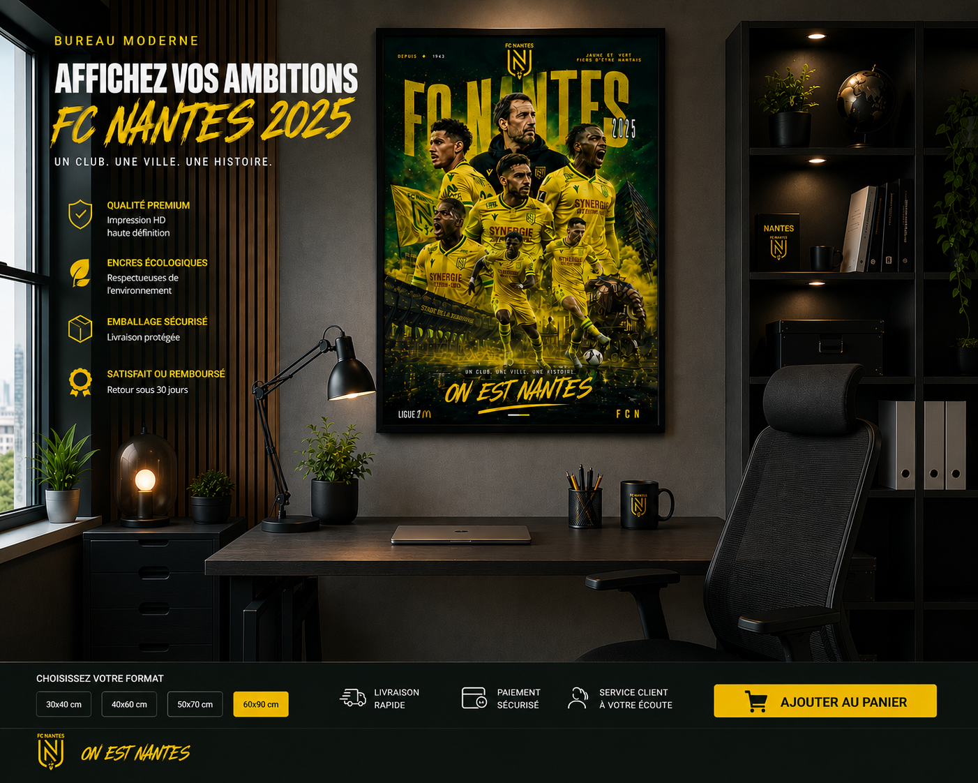 Tableau Métal Nantes – Saison 2025‑2026 – Image 8
