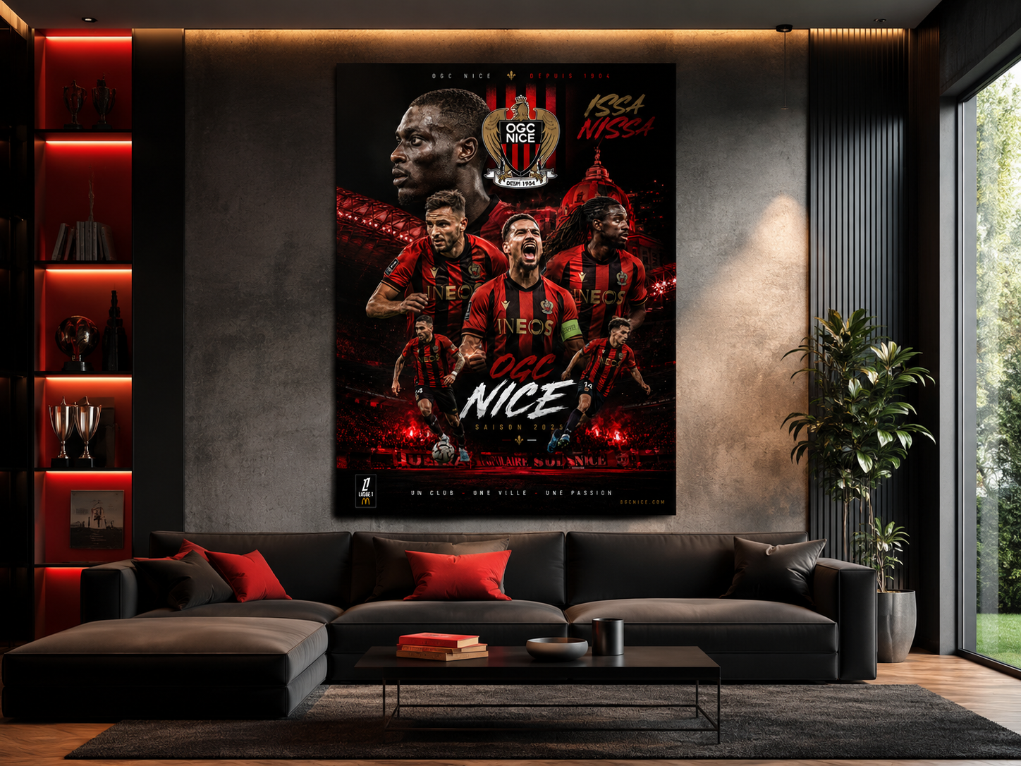 Tableau Métal OGC Nice – Saison 2025‑2026 – Image 4
