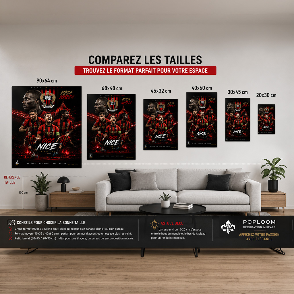 Tableau Métal OGC Nice – Saison 2025‑2026 – Image 7