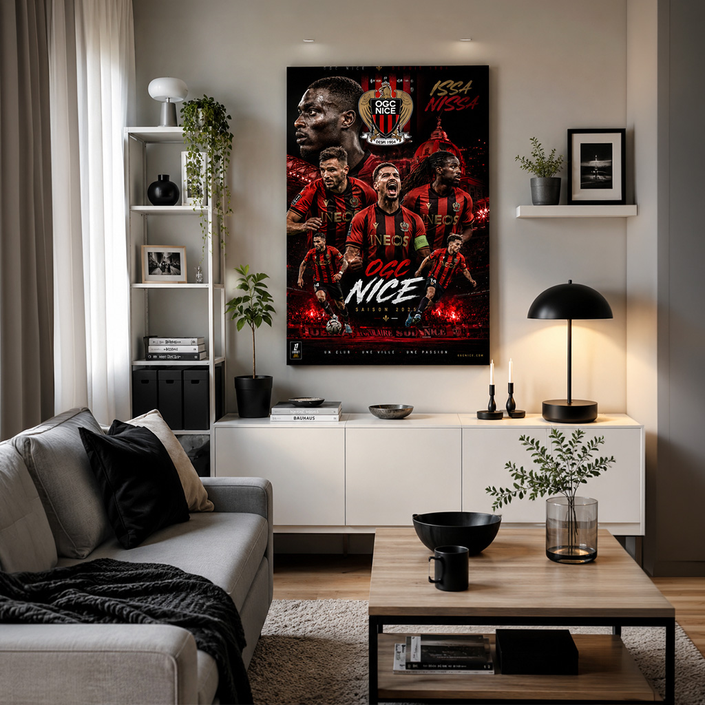 Tableau Métal OGC Nice – Saison 2025‑2026 – Image 9