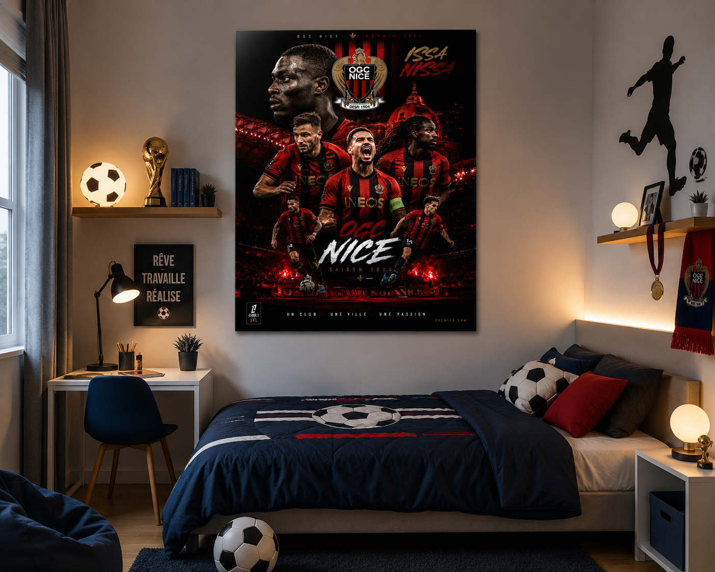 Tableau Métal OGC Nice – Saison 2025‑2026 – Image 10