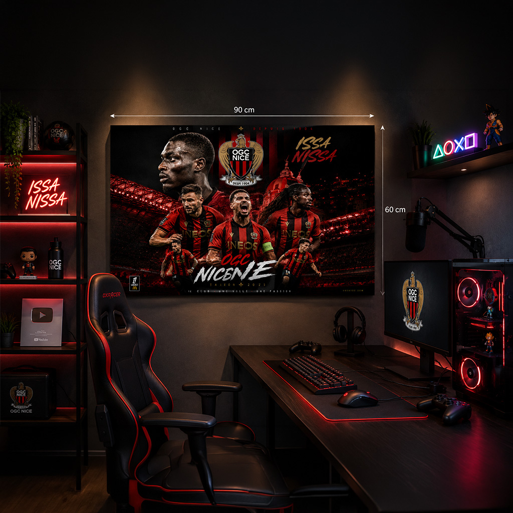 Tableau Métal OGC Nice – Saison 2025‑2026 – Image 11