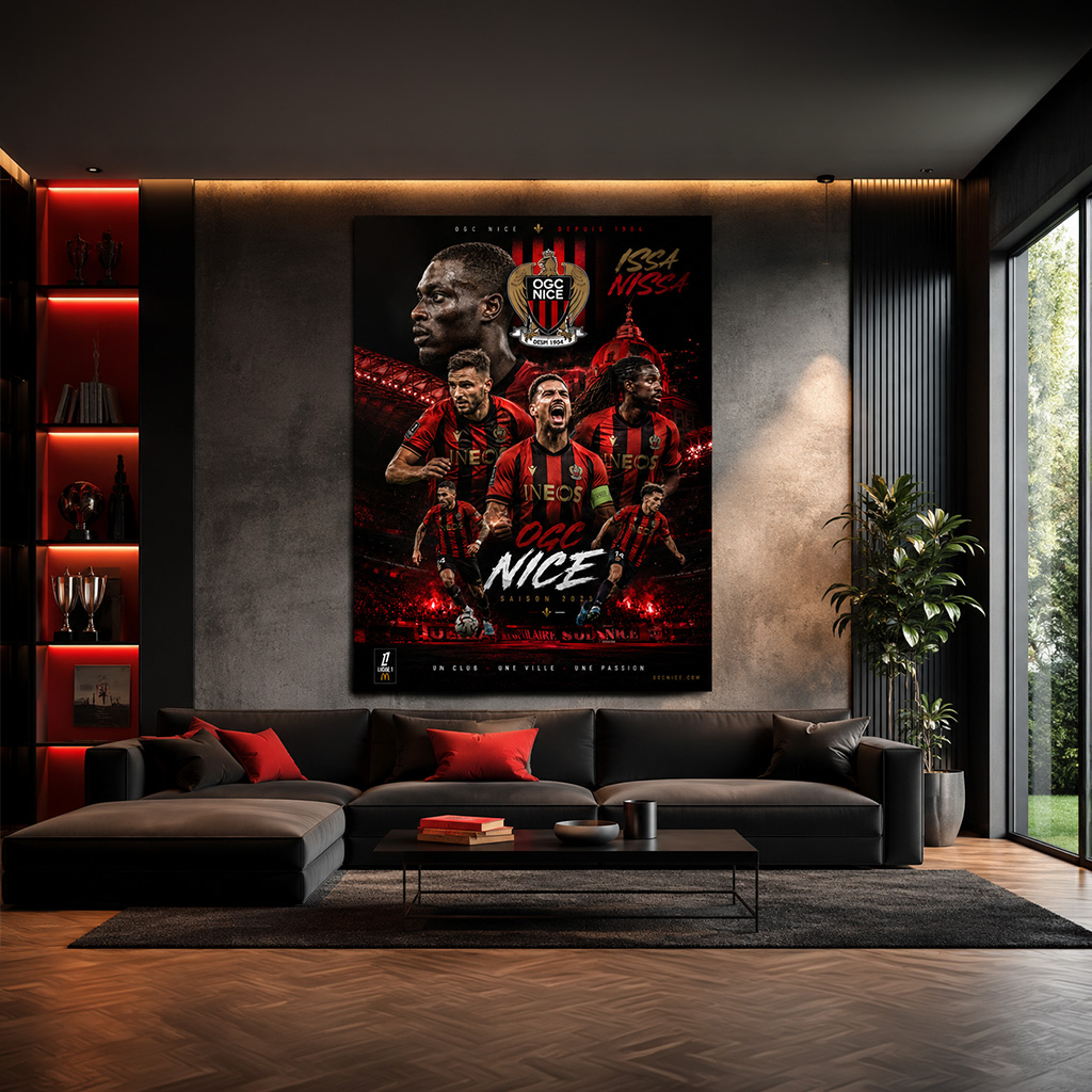 Tableau Métal OGC Nice – Saison 2025‑2026 – Image 13