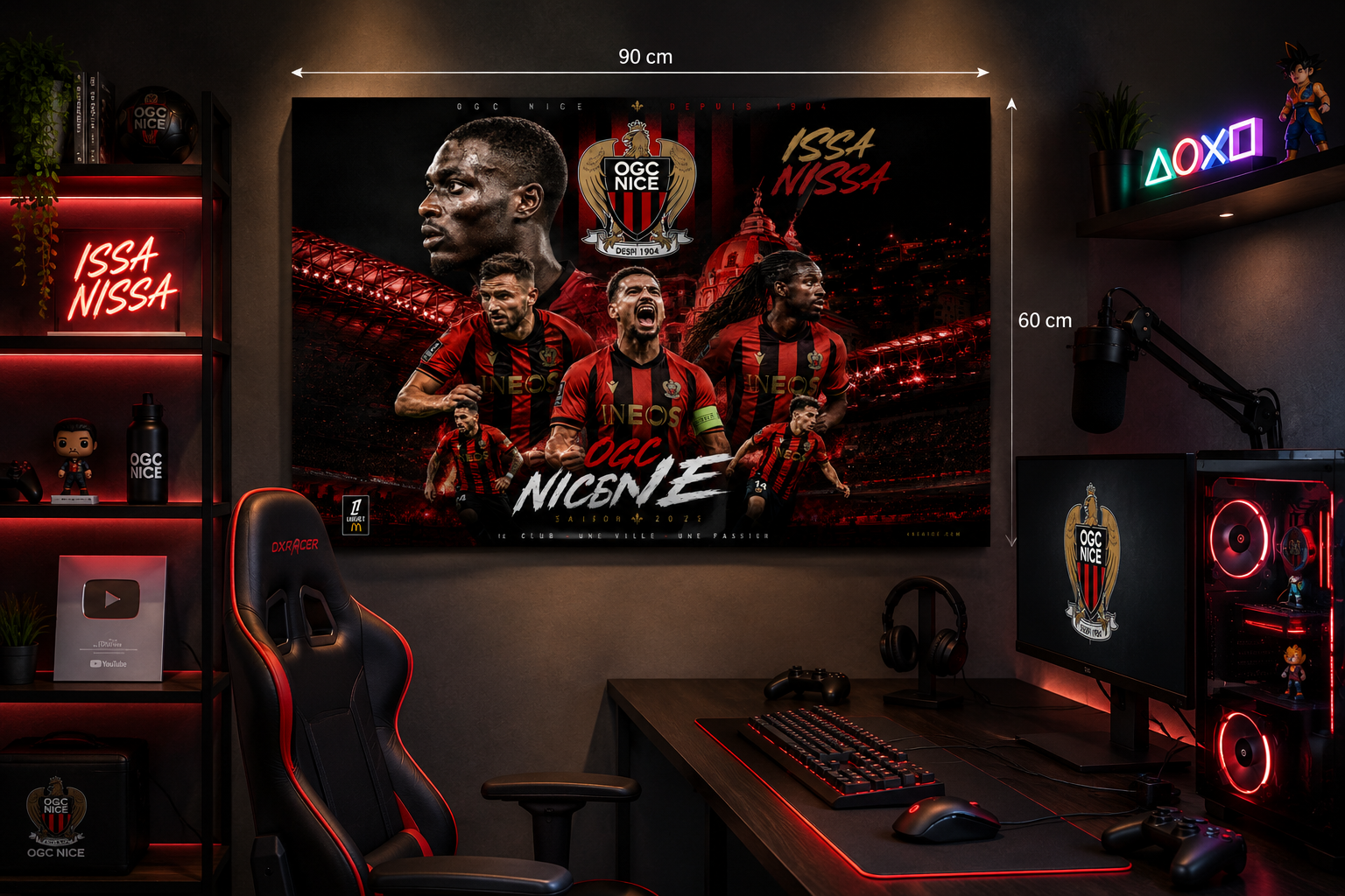 Tableau Métal OGC Nice – Saison 2025‑2026 – Image 14