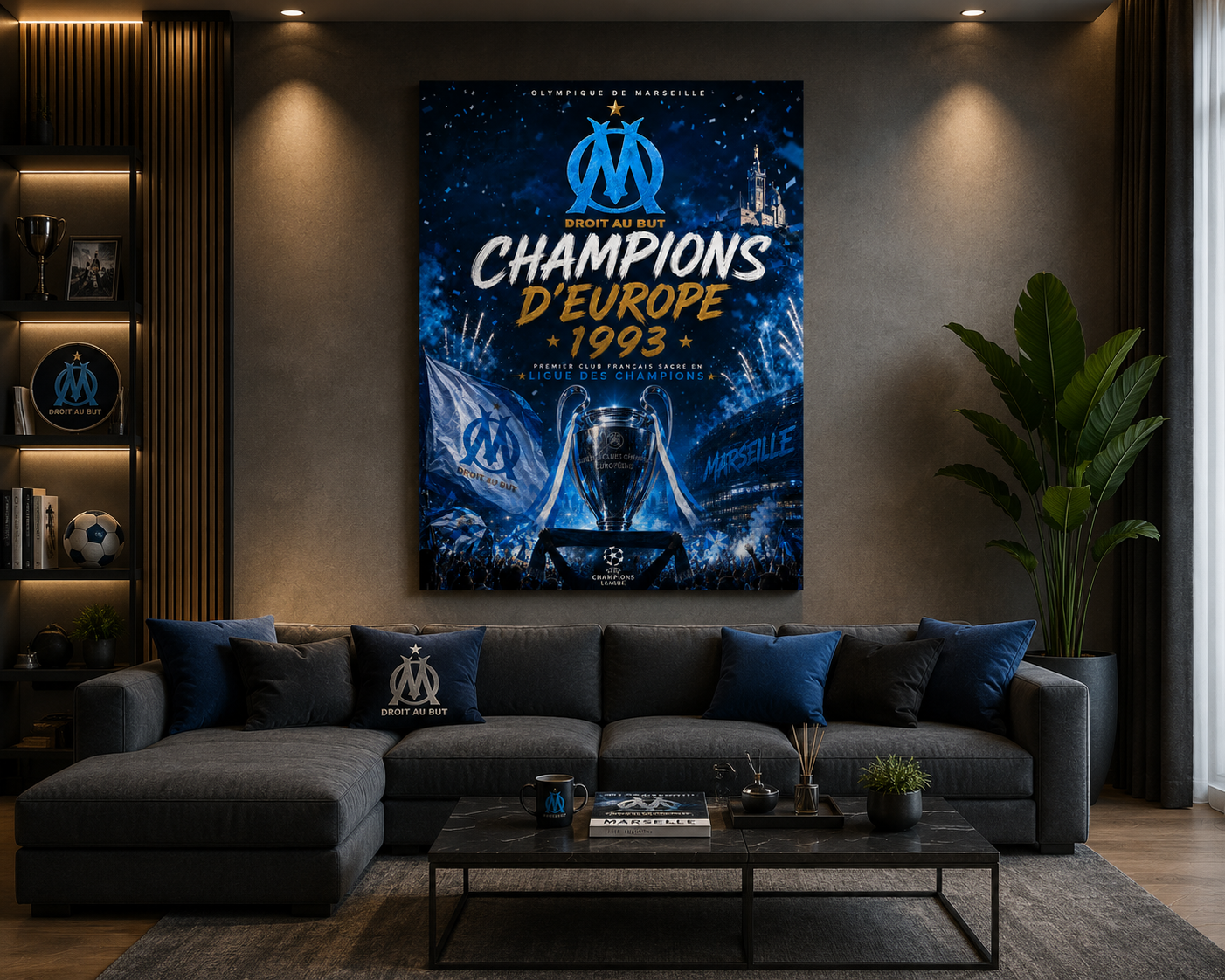 OM 1993 – Tableau Métal Premium Champions d'Europe – Image 2