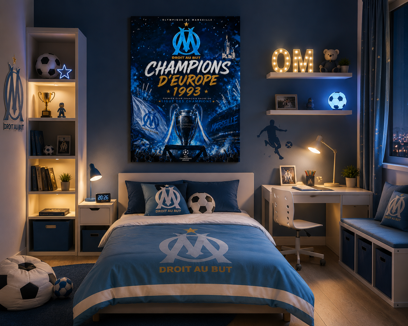 OM 1993 – Tableau Métal Premium Champions d'Europe – Image 3