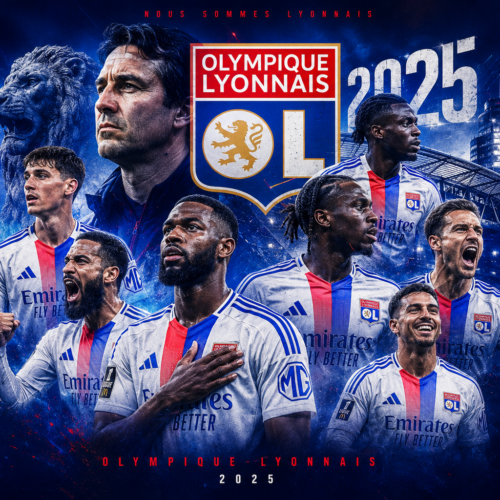 Tableau Métal Olympique Lyonnais – Saison 2025‑2026