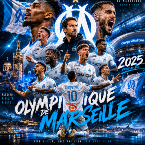 Tableau Métal Olympique de Marseille – Saison 2025‑2026
