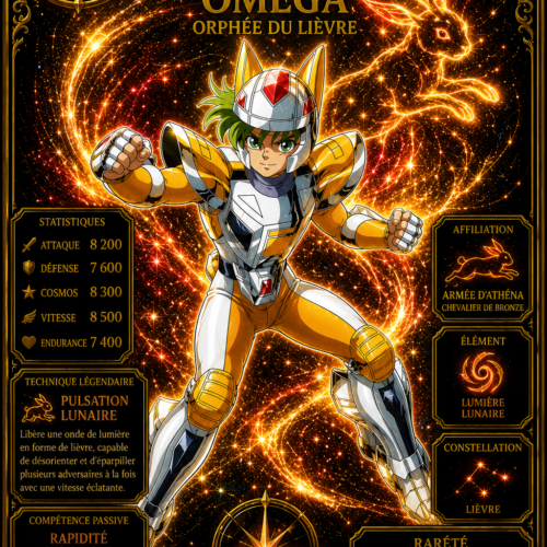 Oméga du Petit Renard – Carte Épique Saint Seiya Omega Édition Divine Premium