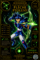 Ptolémy de la Flèche – Carte Épique Saint Seiya | Édition Divine Premium