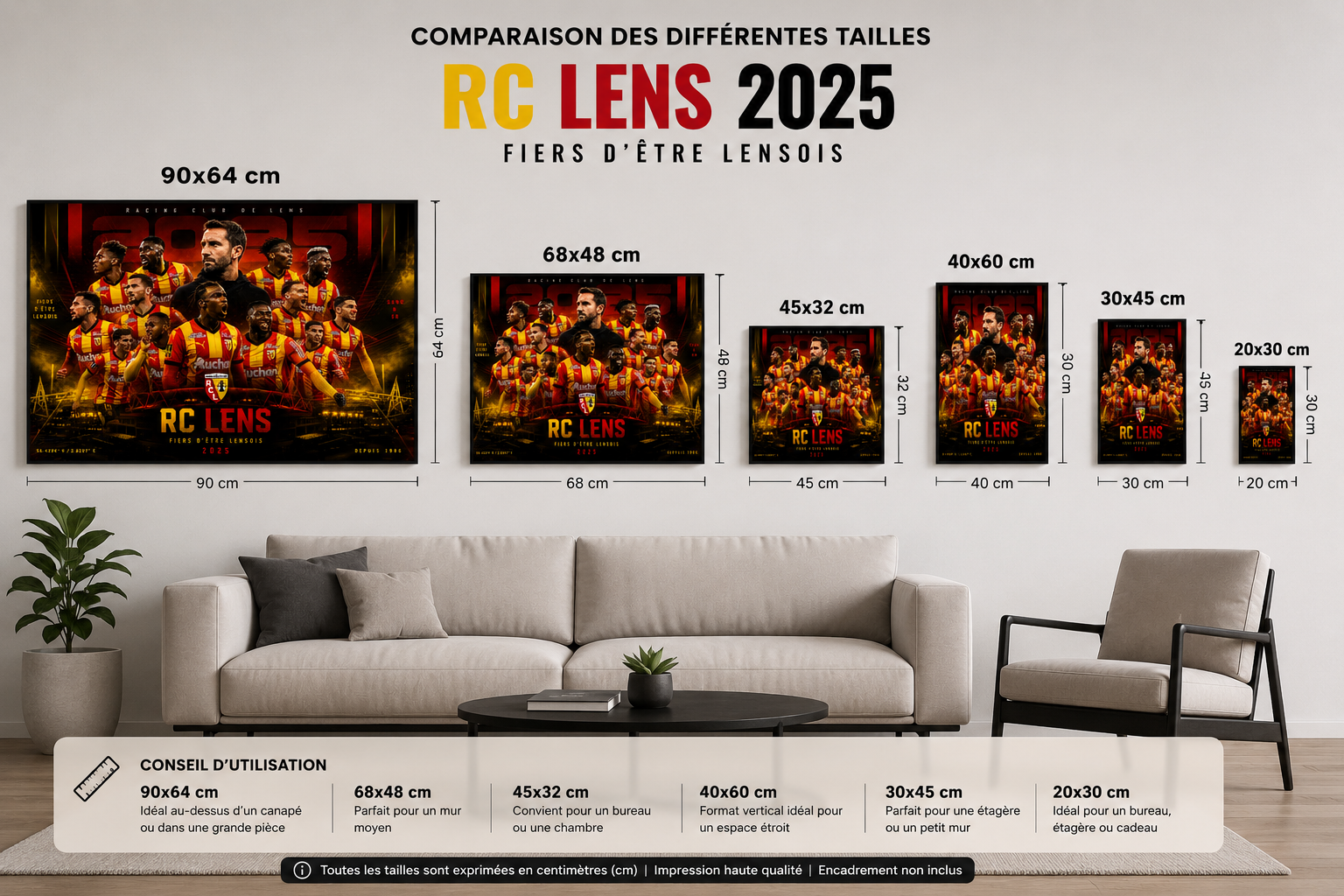 Tableau Métal RC Lens – Saison 2025‑2026 – Image 6