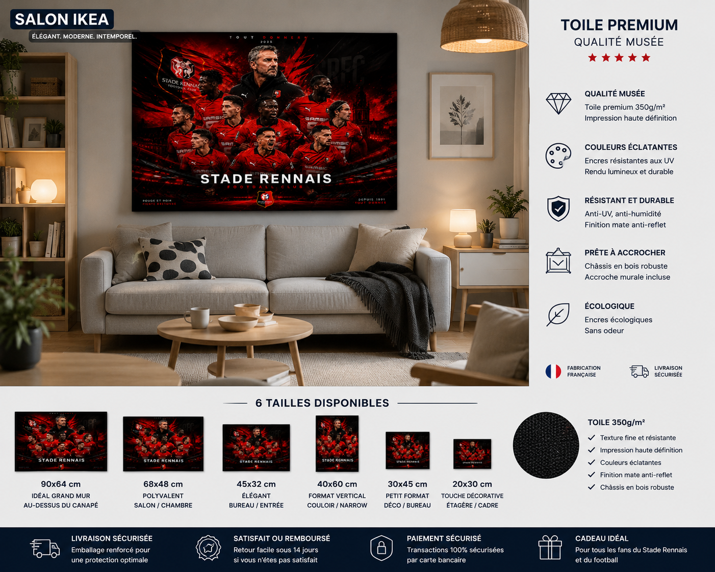 Tableau Métal Rennes – Saison 2025‑2026 – Image 3
