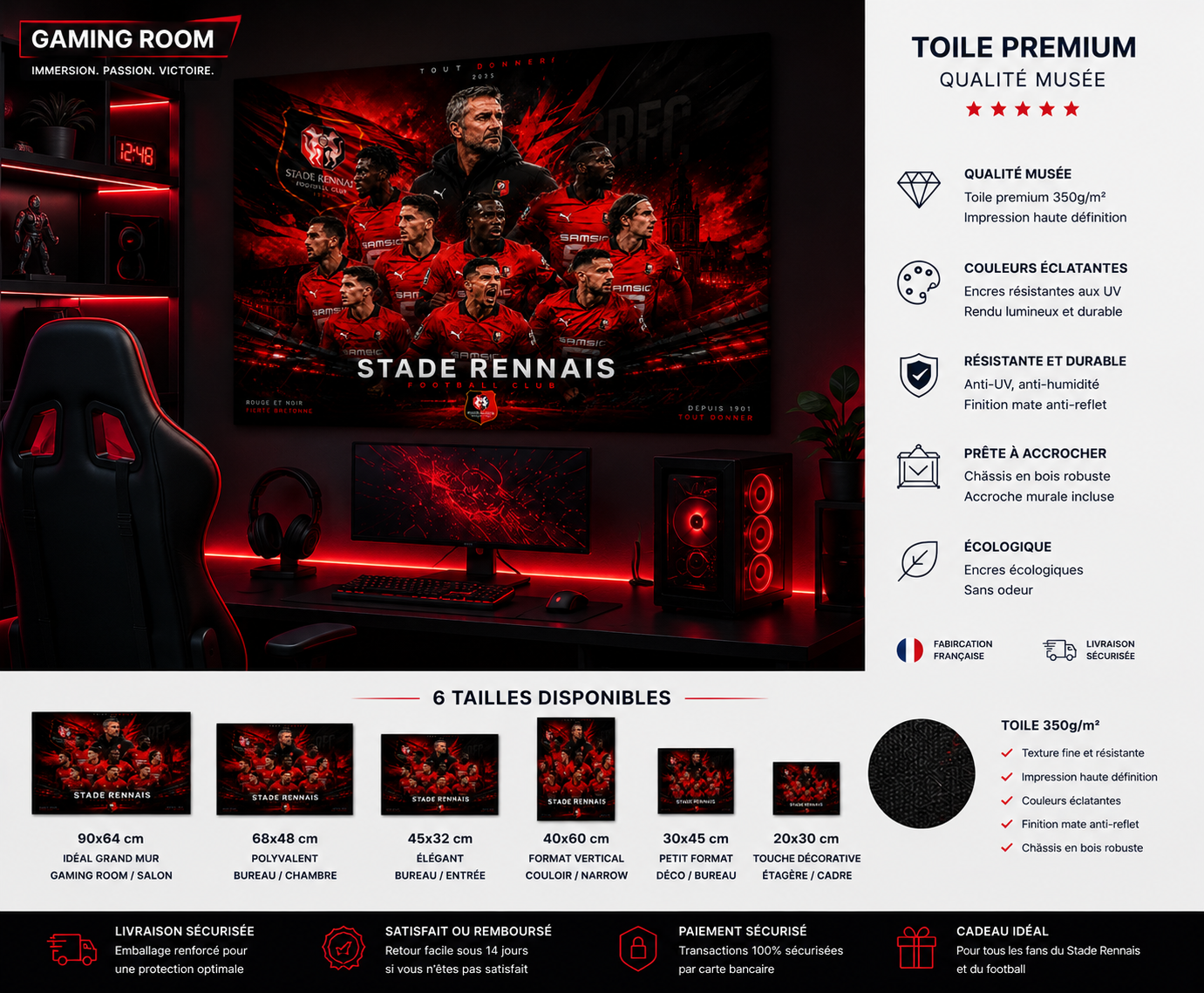 Tableau Métal Rennes – Saison 2025‑2026 – Image 5
