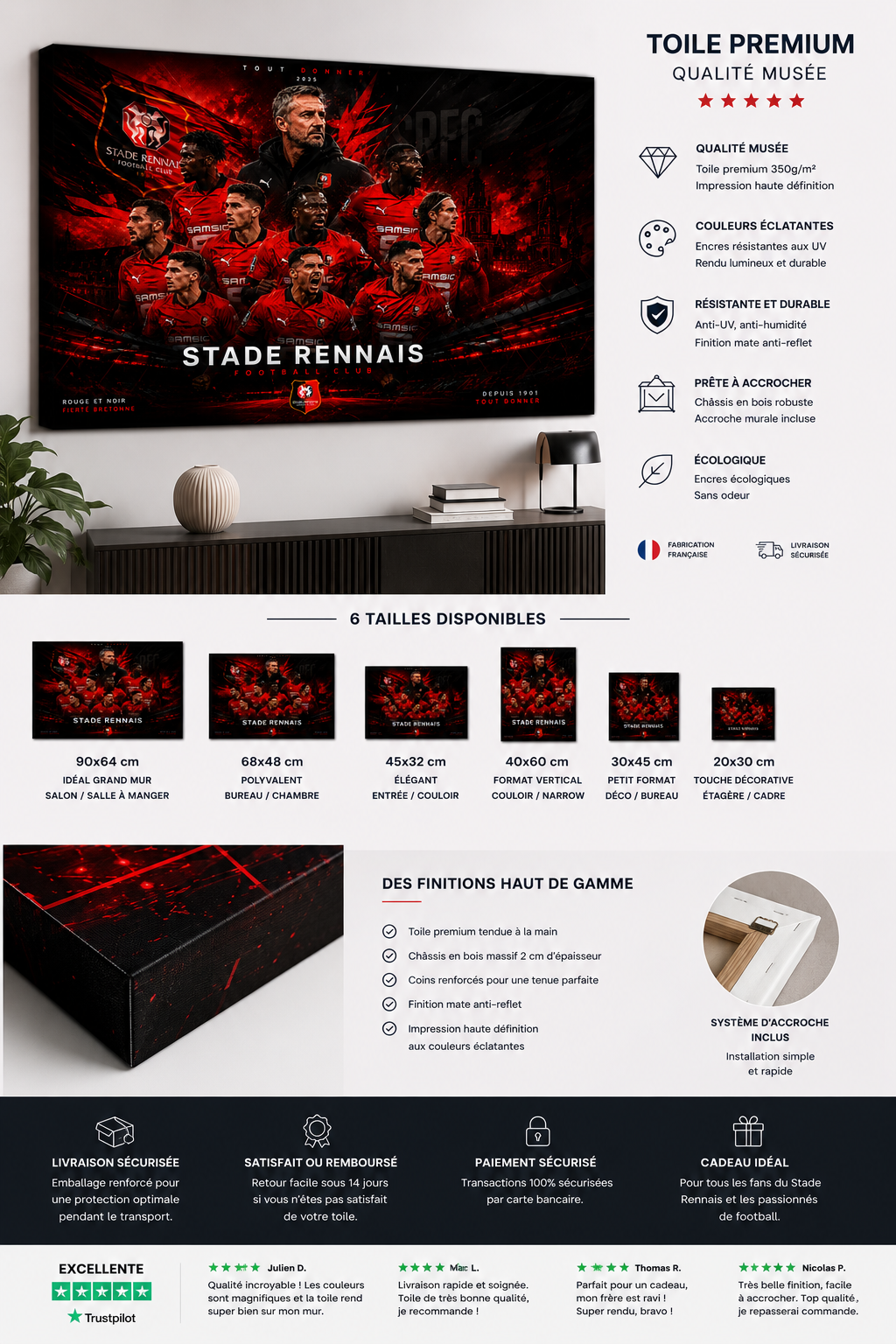 Tableau Métal Rennes – Saison 2025‑2026 – Image 8