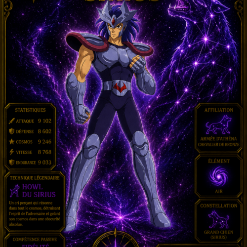 Sirius du Grand Chien – Collection Légendaire Poploom Chevalier de Bronze Saint Seiya