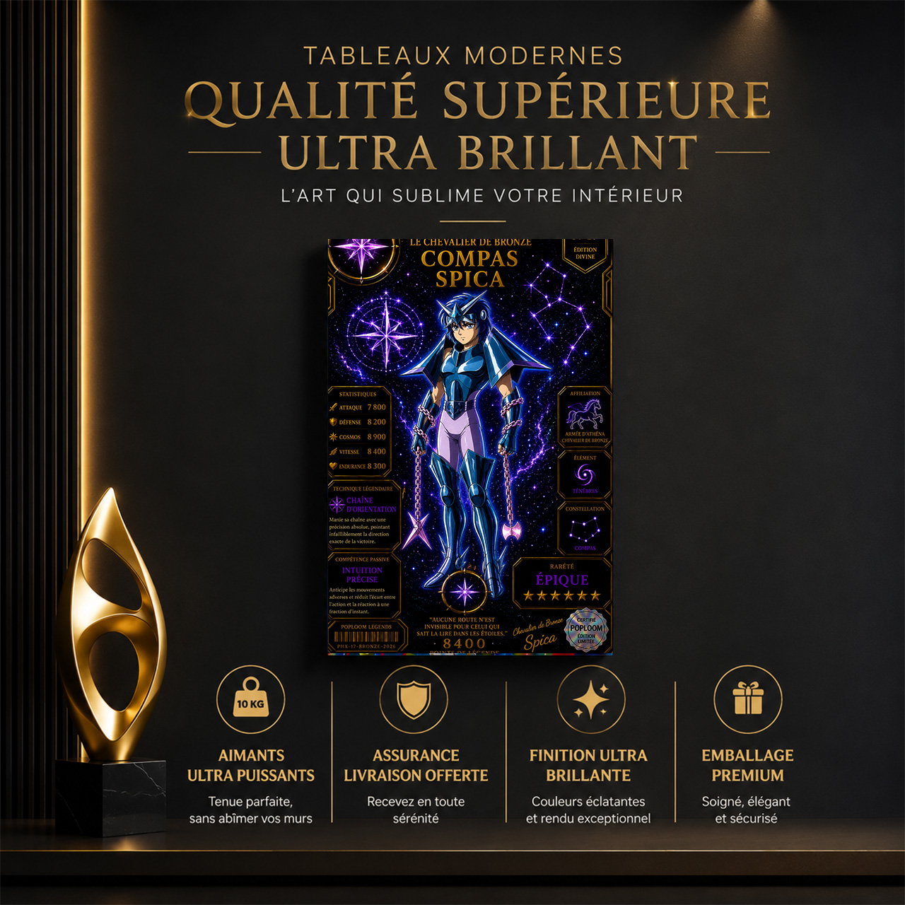Spica du Compas – Carte Épique Saint Seiya | Édition Divine Premium – Image 9