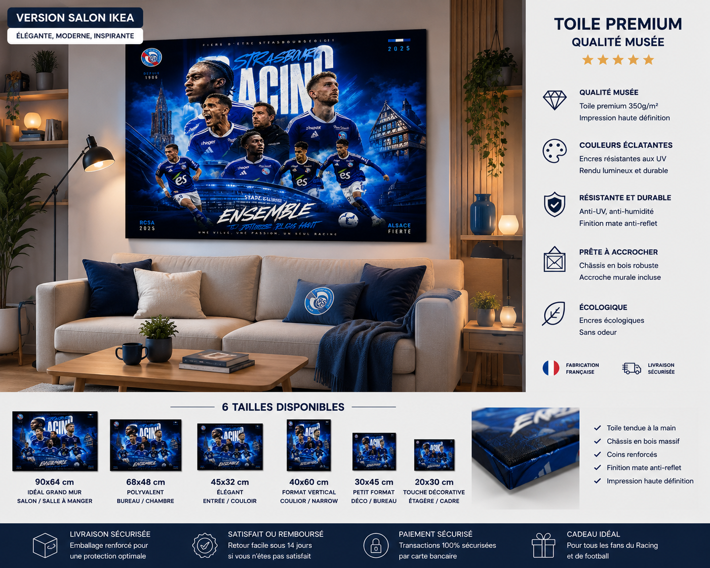 Tableau Métal Strasbourg – Saison 2025‑2026 – Image 2