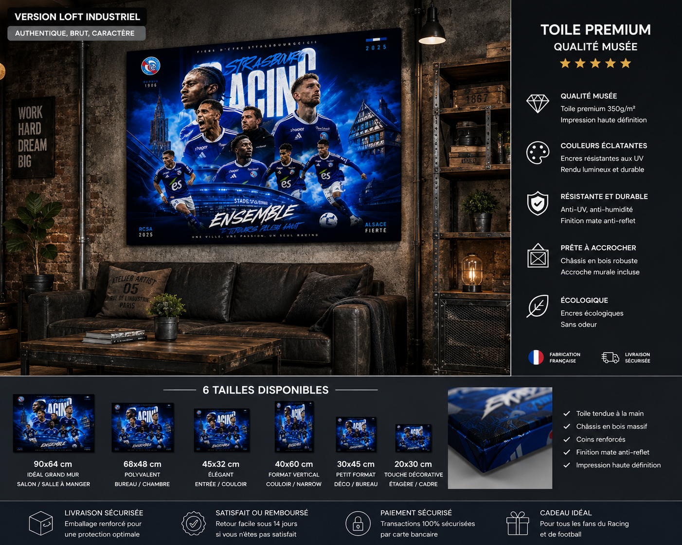 Tableau Métal Strasbourg – Saison 2025‑2026 – Image 4