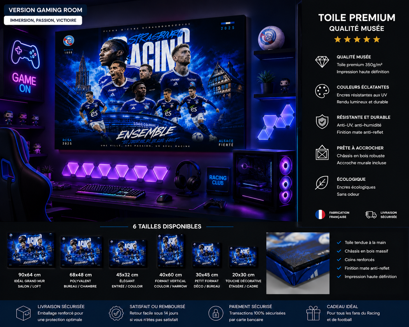 Tableau Métal Strasbourg – Saison 2025‑2026 – Image 6