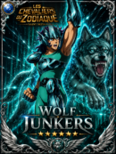 Tableau Métal Premium Junkers du Loup – Les Chevaliers du Zodiaque Saint Seiya